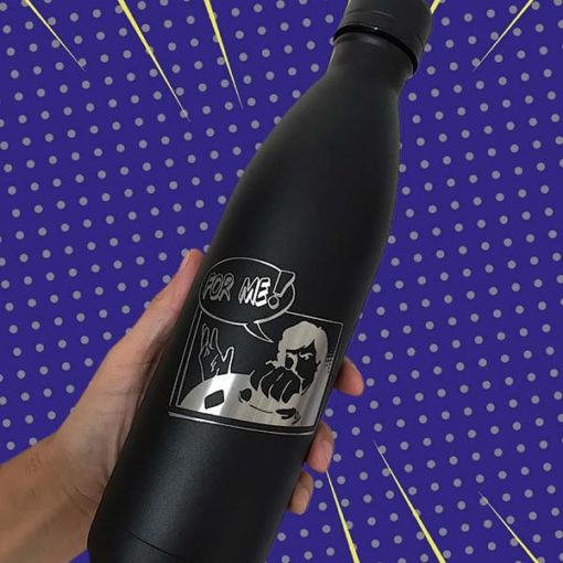 Botella Chilly Negra Personalizada