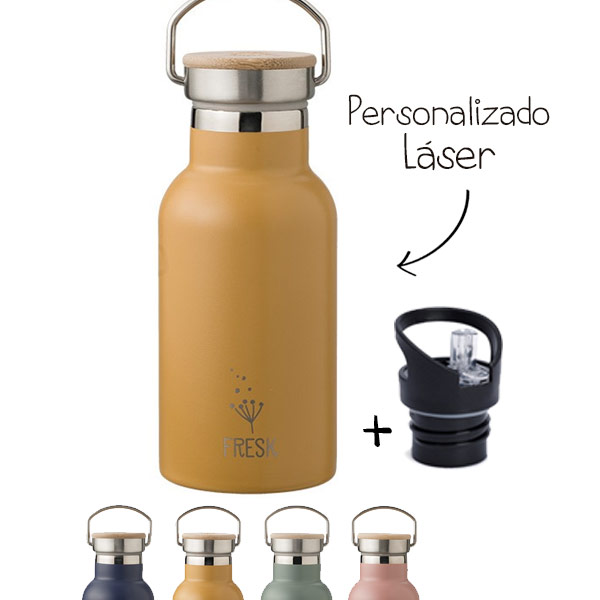 ᐈ Botella Térmica Personalizada de Acero Inoxidable Fresk 500 ♻️